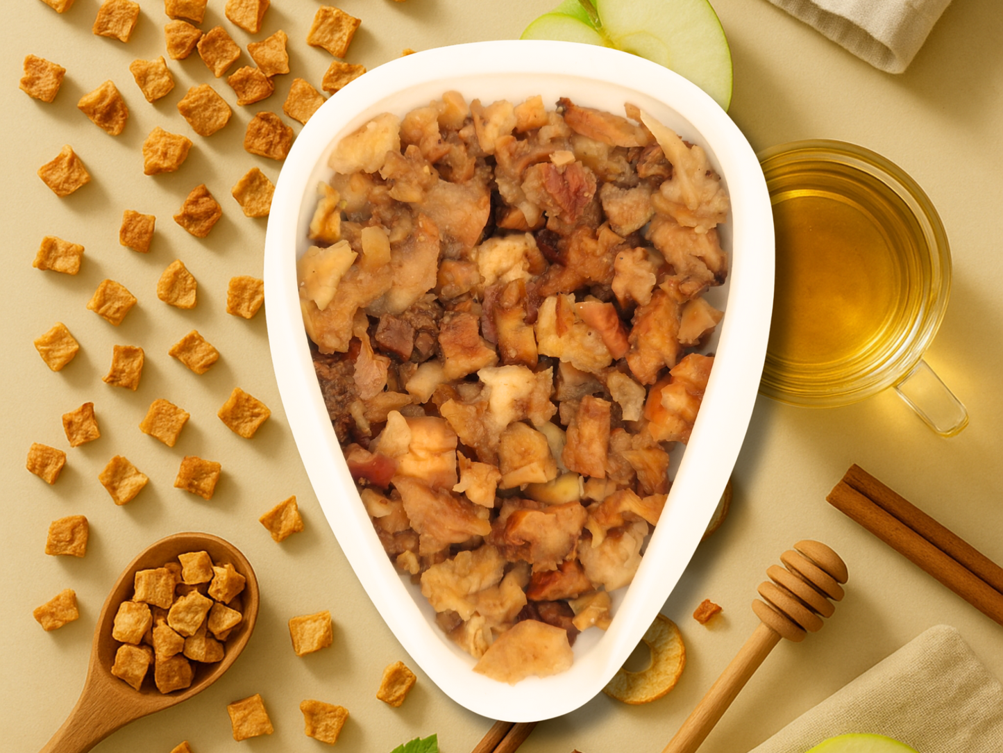 MORCEAUX DE POMME SÉCHÉS – pour infusion